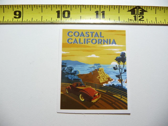 California Coastal Highway Tourist Travel Hwy 1 Decal Sticker Pride State