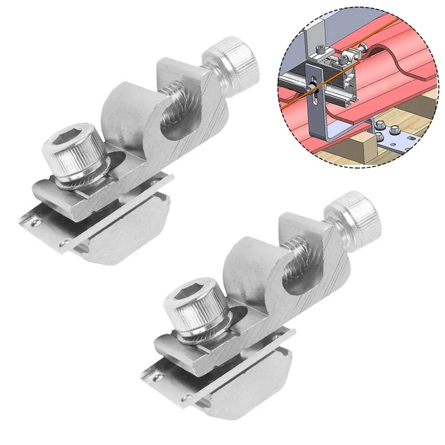 CABLE-CLAMP WITH NUT And Bolt For PV Grounding Lug Solar Panel Fastener ...