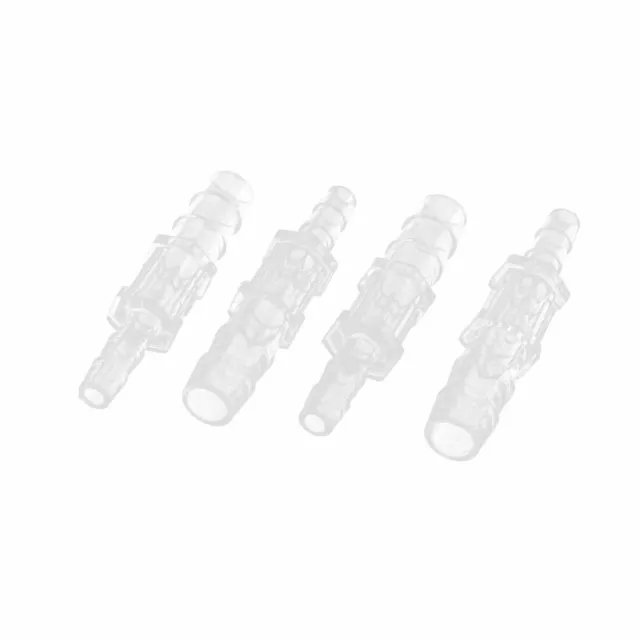 4pcs 5.5mm to 8.5mm Dia Aquarium Fish Tank Airline Tube Hose Connector Adapter