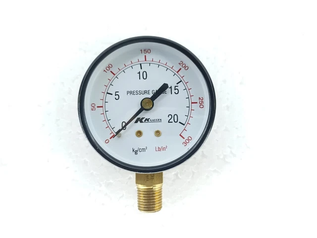 Kk Gauges 62Mm Pressure Gauge Range 0 To 300 Lb/ In2/ 0 To 20 Kg/Cm2