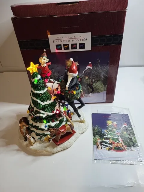The Trail of Painted Ponies Woodland Christmas 4027288 Enesco 2011 Lights Tree