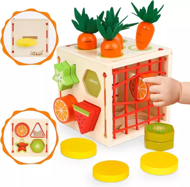 Juguetes educativos Montessori para niños y niñas, juguetes de madera con...