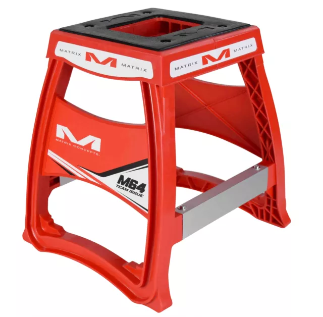 Matrix Concepts M64 Motocross Elite Motorcycle MX Stand-RED