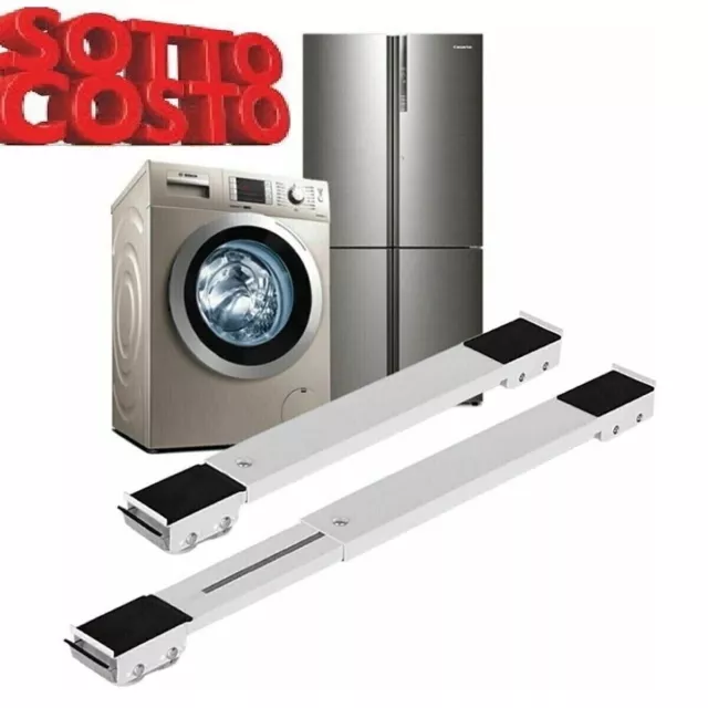 Supporto Per Trasporto Elettrodomestici Frigorifero Lavatrice Base Con Ruote