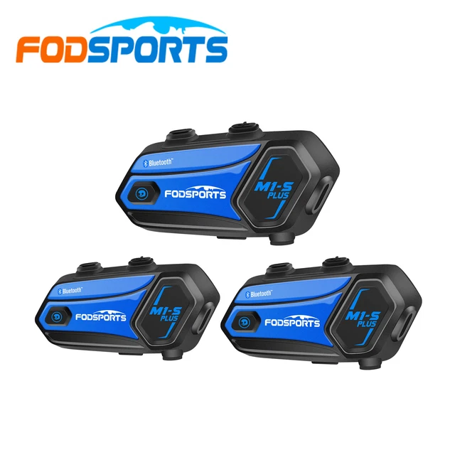 M1 S PLUS MOTORCYCLE Bluetooth Headset 2KM 8 Riders Intercom Music