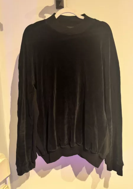 Haider Ackerman Long-sleeve Sweater / Rare Piece Men’s Size XS Black Velvet