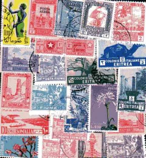 ITALIE COLONIES - ITALY COLONIES collections de 25 à 1500 timbres différents