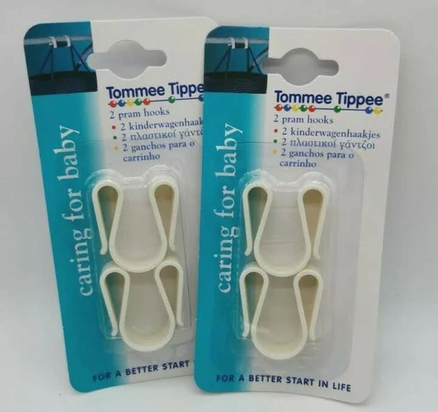 GENUINO Tommee Tippee Cochecito Clips Clip Ons Bolso Portador Calidad Fuerte
