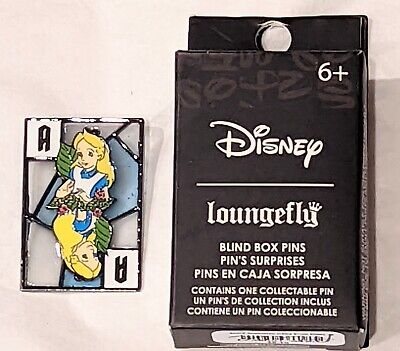Loungefly Disney Alice In Wonderland Cards Blind Box Pin - Alice (Ace) - opened