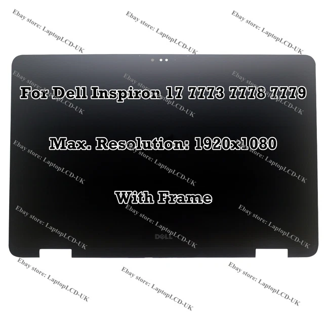 17.3" Dell Inspiron 17 7773 FHD LCD LED Display Touch Screen Digitizer Assembly