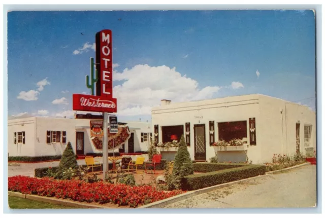 c1950's Motel Westerner Roadside Salida Colorado CO Unposted Vintage Postcard
