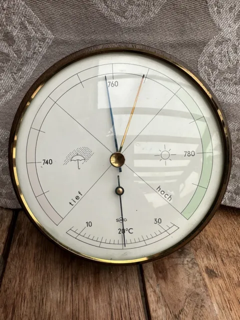 Barometer antik rund