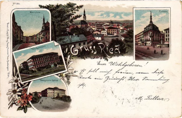 CPA AK greeting from Ried forerunner AUSTRIA OSTERREICH (1274609)