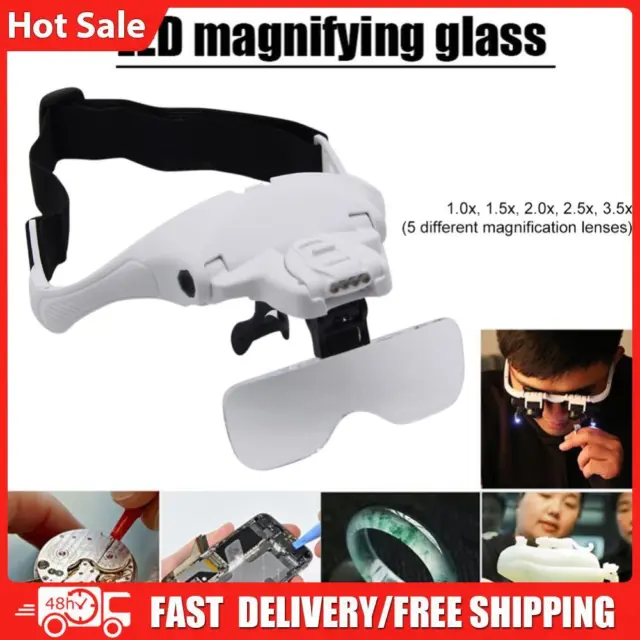 HD Magnifying Glass with 5 Lenses Magnifier Jewelers Loupe for Jewelry Appraisal