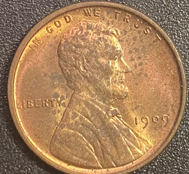 1909 VDB Lincoln Wheat Cent Coin 1c US Penny Uncirculated Philadelphia Mint