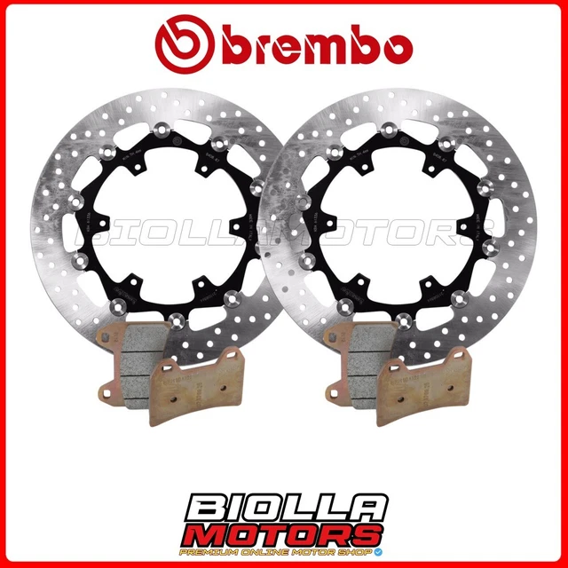 KIT PASTIGLIE + DISCHI BREMBO KTM ADVENTURE ABS 1190 2014 ANTERIORE [96 - Flotta