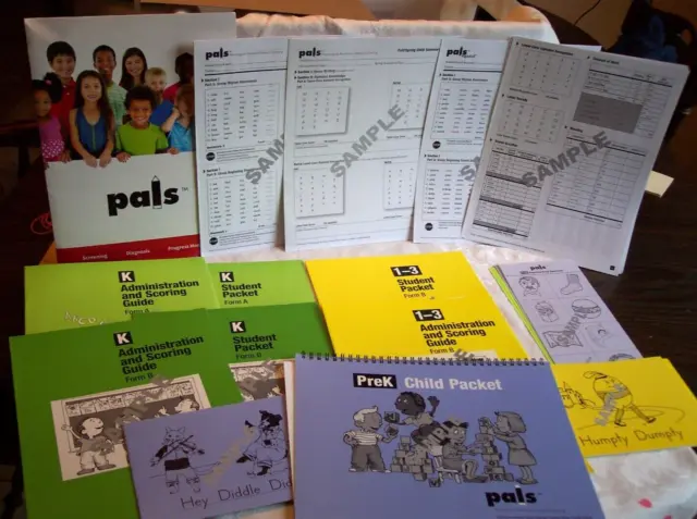 P.A.L.S. Pre-K - 3rd Grade Sample Literacy Program New See Pics