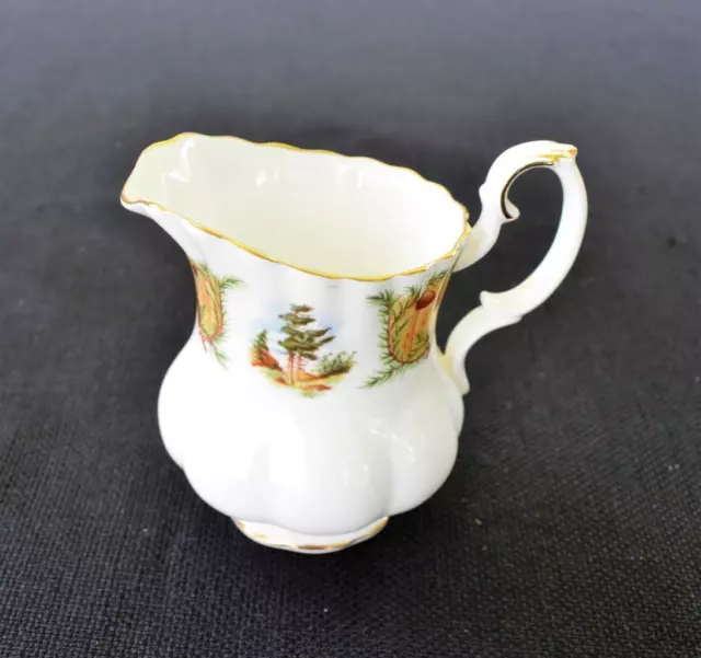 Vintage 60s ROYAL ALBERT Bone China England KNOTTY PINE Pattern Creamer