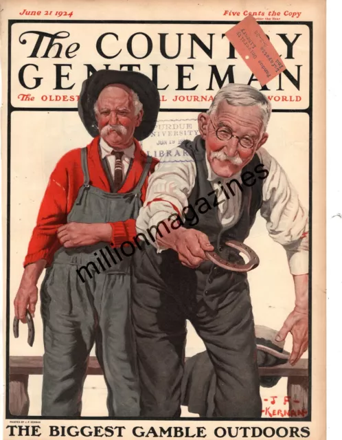 1924 Country Gentleman June 21 - Horse Shoes by J F Kernan; Tube radios; Z Grey