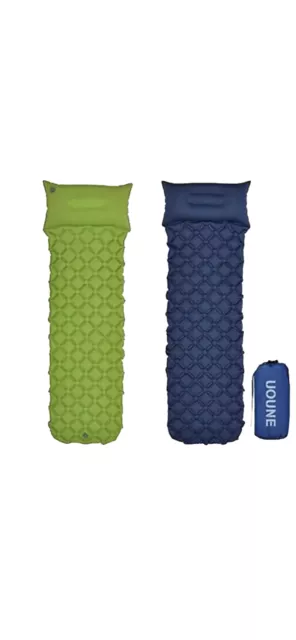 UOUNE ULTRALIGHT SLEEPING Mat with Pillow Inflatable Air Camping