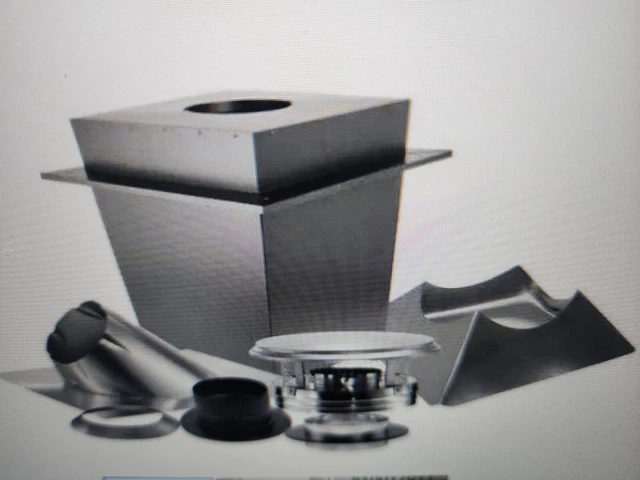 DuraVent 6 in. X 7 in. Triple-Wall Chimney Pipe Up Through the Ceiling Basic...