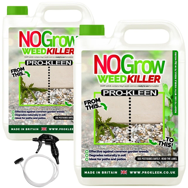 PROKLEEN NO GROW Weed & Moss Killer Patios Paths Organic Eco Friendly
