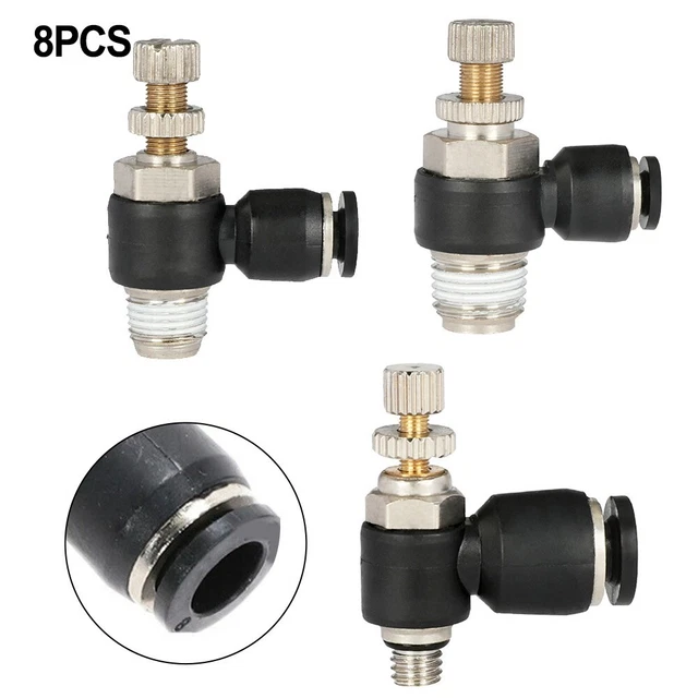 Vanne De Régulation Vitesse Air Pneumatique - Raccord Rapide G1/4 Pour Outils Pneumatiques, Réglage Précis