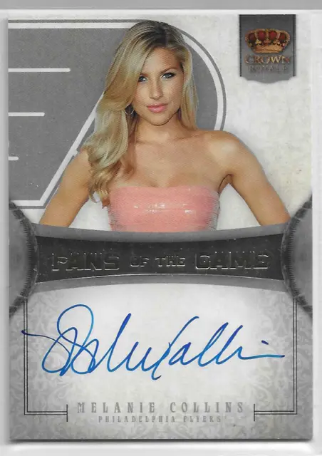 Melanie Collins 2013-14 Panini Crown Royale Fans Of The Game Auto Ssp Flyers Mg
