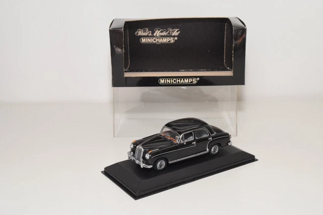 A47 1:43 Minichamps 430 033000 Mercedes-Benz 220 Saloon 1956/59 Black Mib