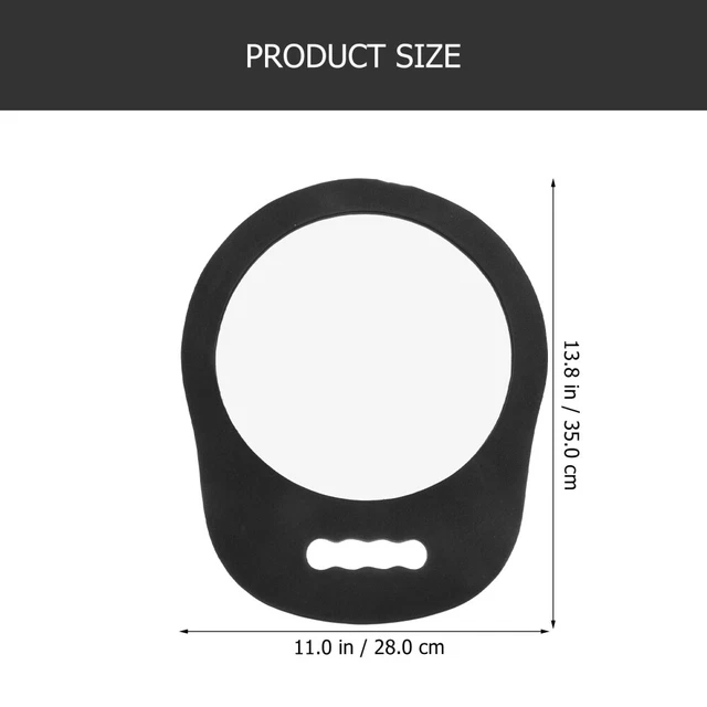 2 PACK HAIRDRESSER Handheld Mirror Barber Large Vanity Unbreakable