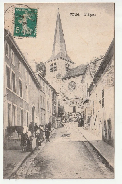 FOUG - Meurthe & Moselle - CPA 54 - Carte postale Ancienne - rue de l' église