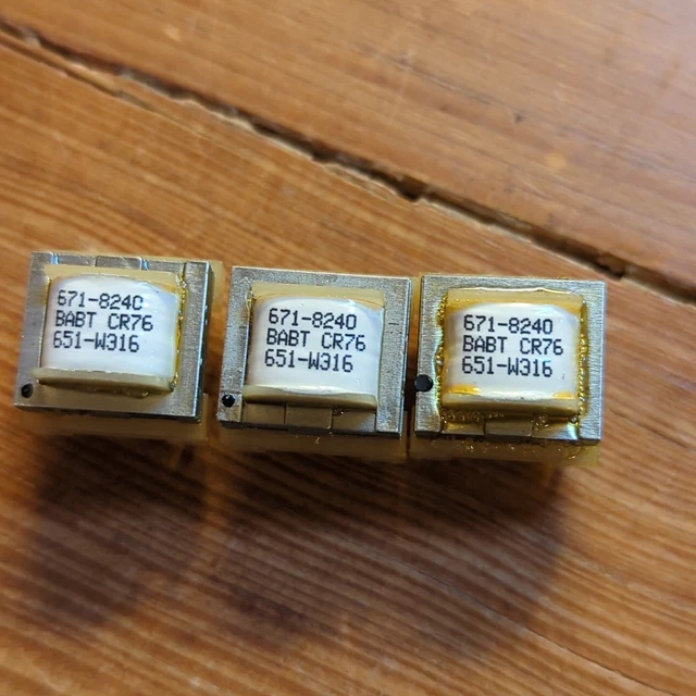 Midcom 671-8240 BABT Miniature Telephone Coupling Transformer 600 Ohm Lot Of 3