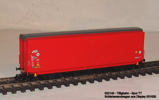 Tillig Bahn 522148- Vagón de Paredes Correderas DB -aus Displ. 501626 Escala Tt