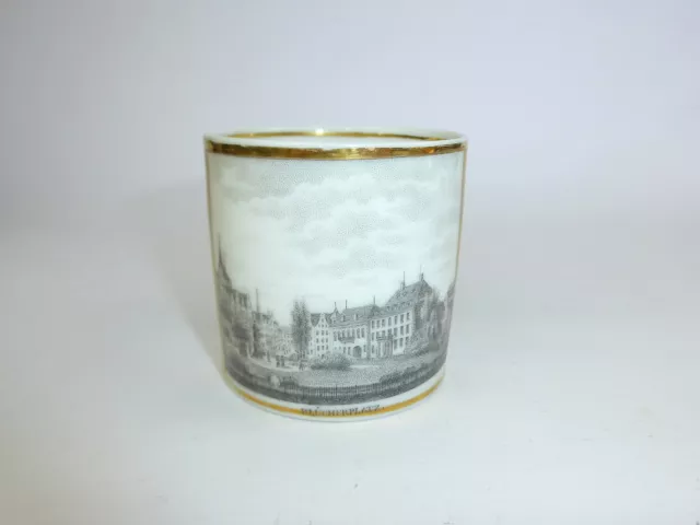 Sammeltasse Tasse  Mokkatasse um 1820 Berlin Blücherplatz