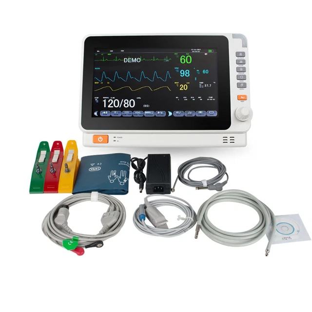 10'' New 6 parameter Monitor ICU CCU Vital Sign Dental Patient Monitor FDA