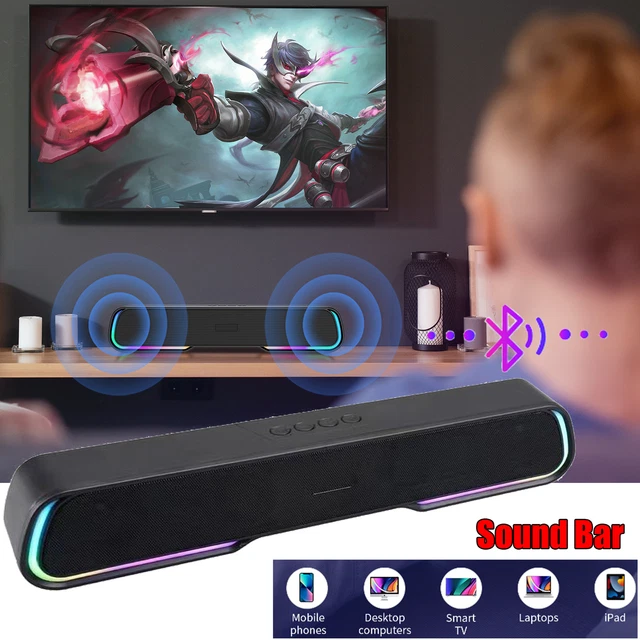 BLUETOOTH WIRELESS BT Sound Bar Speaker System Subwoofer TV Home Theate ...