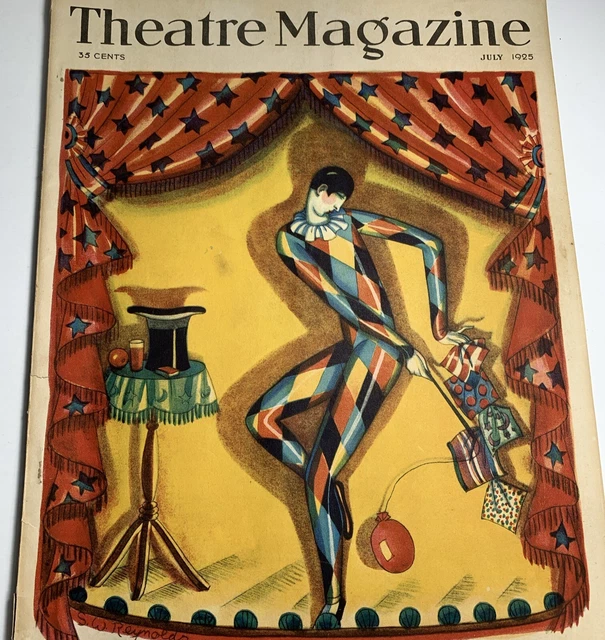 1925 THEATRE MAGAZINE Complete Amazing Artist SW Reynolds Funky Art ...