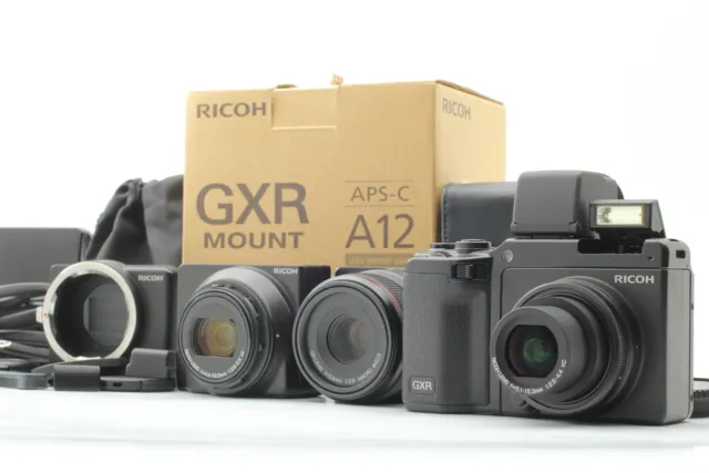 [MINT]  Ricoh GXR 10.0 MP Body w/ A12 Mount, VF-2 Finder, S10 A12 P10 Lens JAPAN