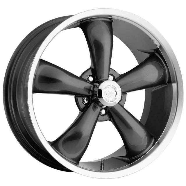 4-Vision 142 Legend 5 17x7 5x4.5" +6mm Gunmetal Wheels Rims 17" Inch