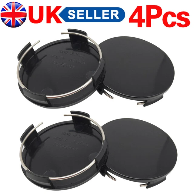 4Pcs Universal Car Wheel Centre Hub Cover Center ABS Rims Cap Black 59mm-65mm UK
