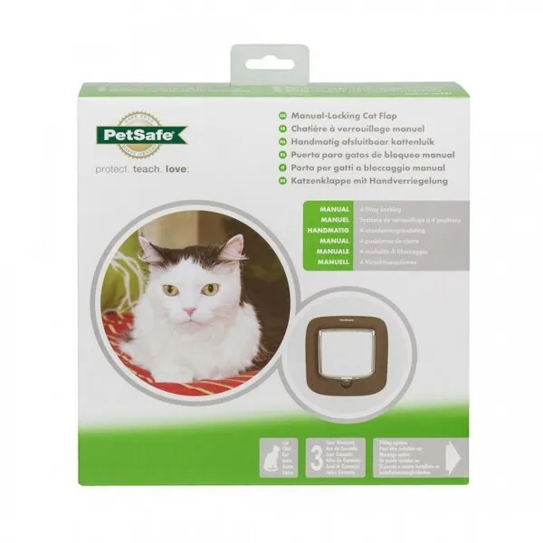 PetSafe Staywell® Luxus manuelle Katzenklappe braun PPA19-16731 3