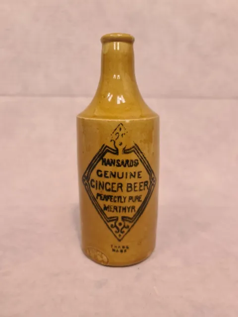 Antique / Vintage Hansard's Merthyr Ginger Beer Bottle