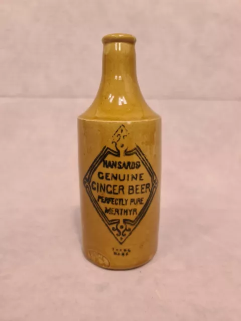 Antique / Vintage Hansard's Merthyr Ginger Beer Bottle