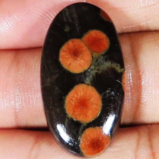 (18x32x06 MM Größe) 31.05 Cts. Natürlich Erdnuss Obsidian Ovale Form Lose