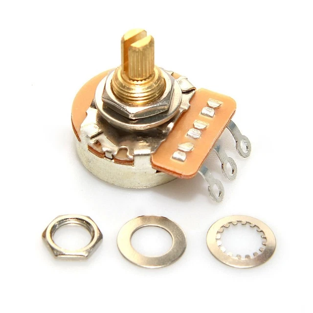 d'arbre de cuivre Arbre court Potentiomètres Guitare En Laiton 3/8 "Fileté 9