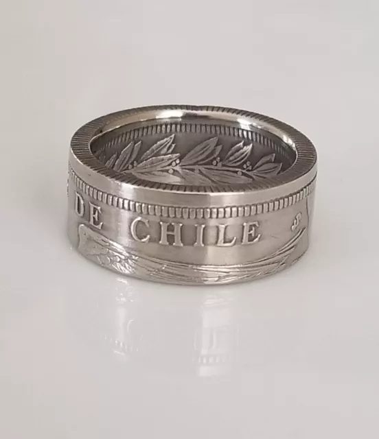 Chile Coin Ring | Handmade Coin Ring | Travel Ring | Unique Gift