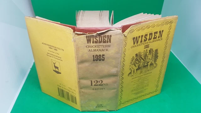 1985 WISDEN Cricketers Almanack - Hardback 122nd Edition