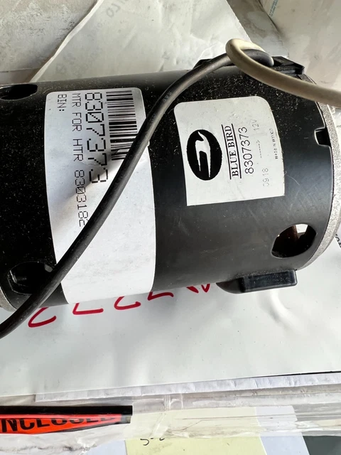 Genuine New Oem Blue Bird Blower Motor 8307373