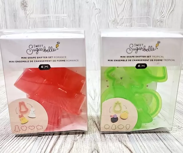 Sweet Sugarbelle Cookie Cutters ~~Tropical Set 4 & ~~Romance Set 4 NEW