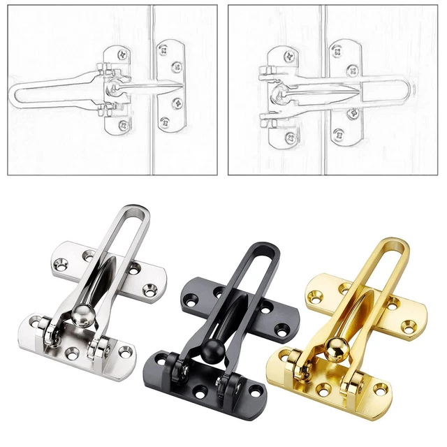 Serrure à Barre Pivotante Prime-Line U 9902 - Verrou Sécurité Pour Porte Battante, Barre 9,5 Cm, Zinc Blanc - 6